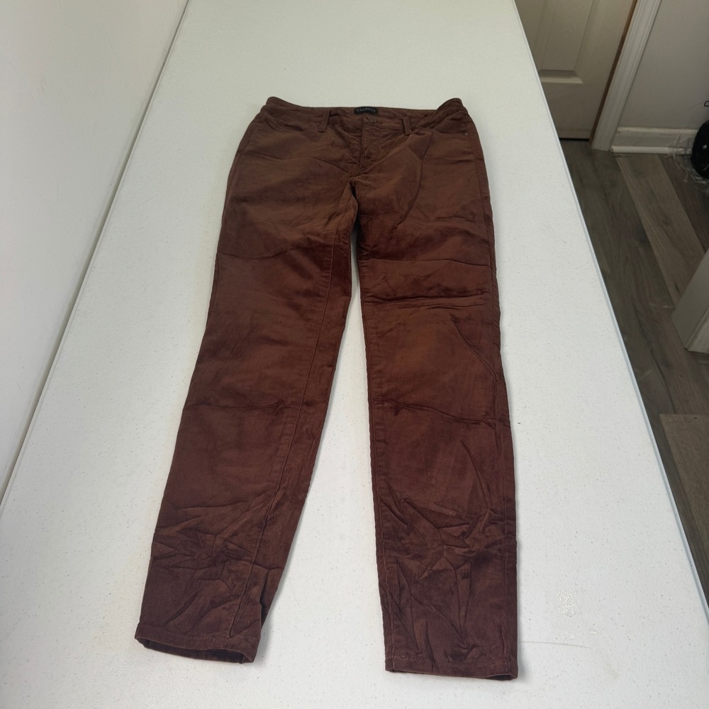Talbots‎ Brown Corduroy Jegging Slim Fit Pants Womens Size 2 Chocolate Fine Wale
